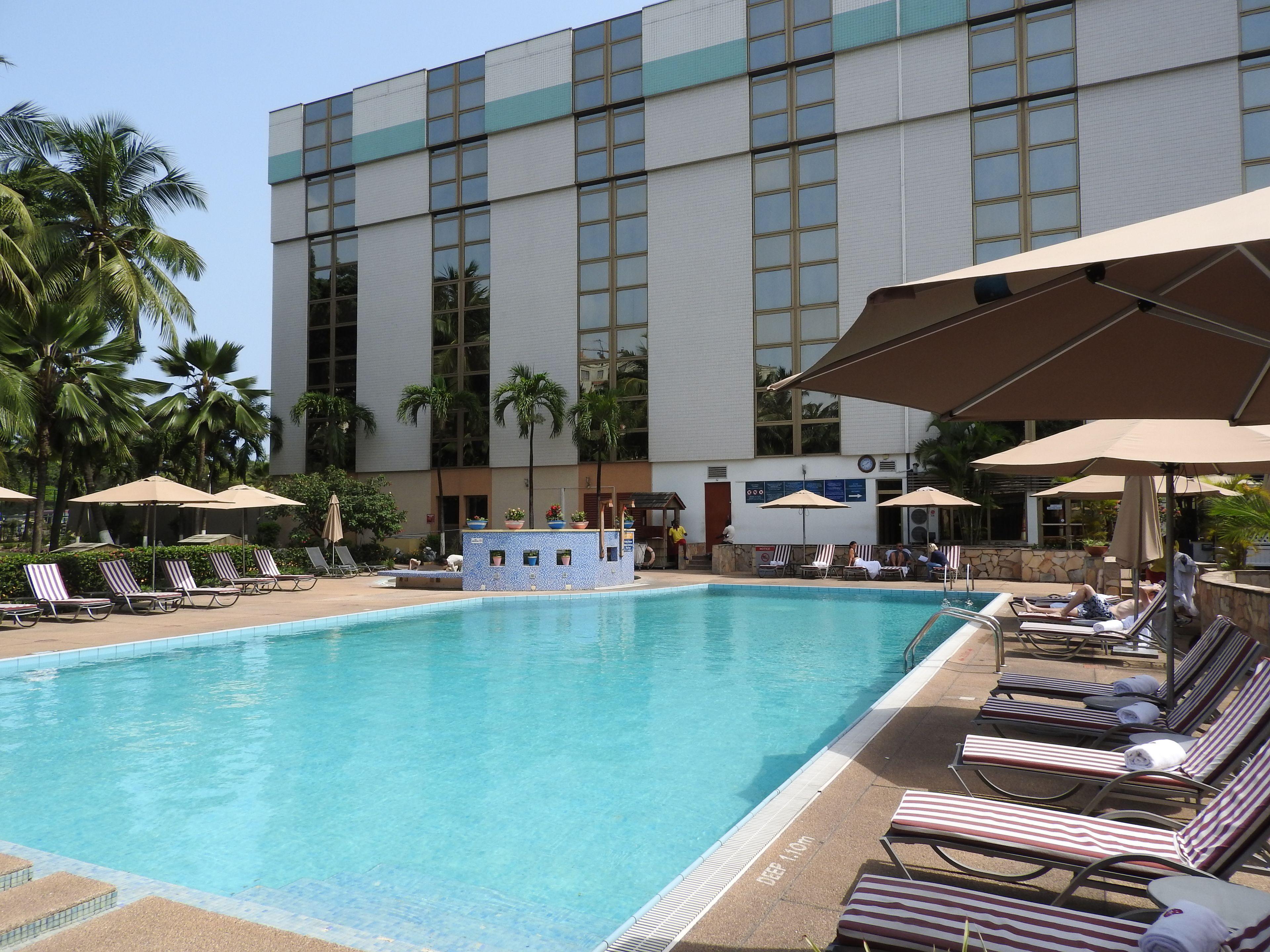 Exterior view of Accra City Hotel in Ghana