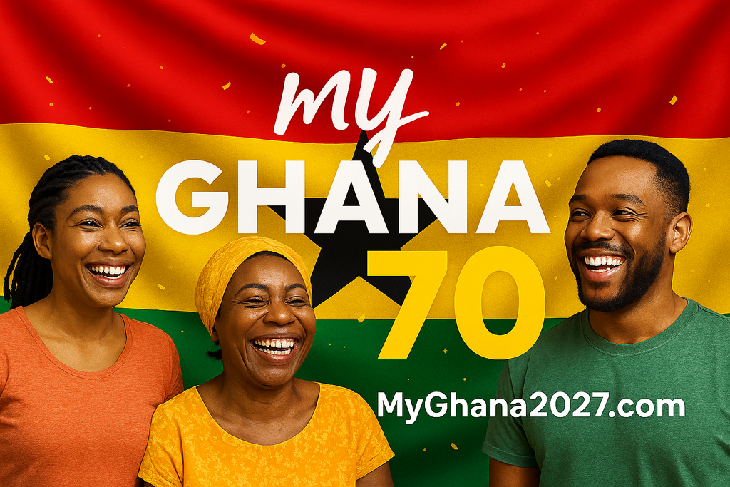 MyGhana2027 โ Celebrating 70 Years of Unity & Progress Step into Ghanaโs colorful tapestry of culture, history, and natural beauty.